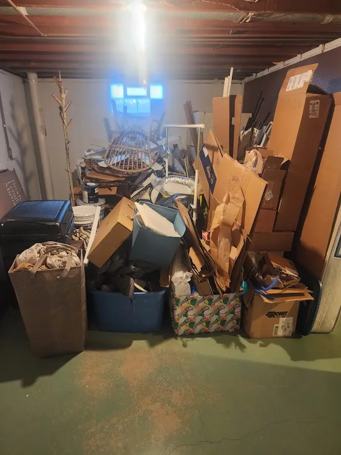 Roll-off dumpster container at job site for Concrete Dumpster Rental in Richton Park